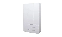 Шкаф распашной для одежды Оптима Белый 3 ДСП 116х49х203