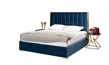 Кровать 1,8 Фешн ткань современная 2030x2150x1400 синий