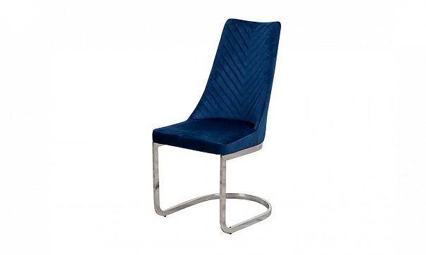 Стул Прайм металл сиденье ткань 480x600x965 синий - 3d модель