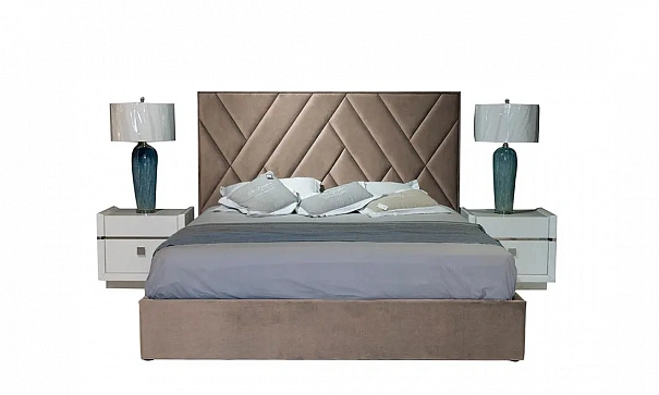Кровать 1,8 Стелла с подъемным механизмом 1920x2120x1400 капучино - 3d модель
