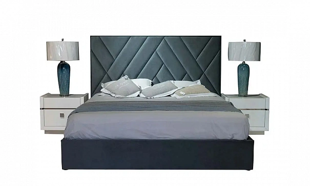 Кровать 1,8 Стелла с подъемным механизмом 1920x2150x1400 графит - 3d модель