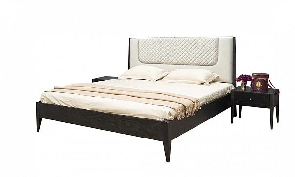 Кровать 1,8 Рона современная 1875х2080х1145 венге - 3d модель