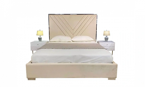 Кровать 1,8 Вива бежевая с подъемным механизмом - 3d модель