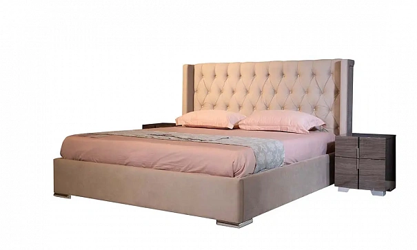 Кровать 1,6 Адель с подъемным механизмом 1860x2150x1270 бежевый - 3d модель